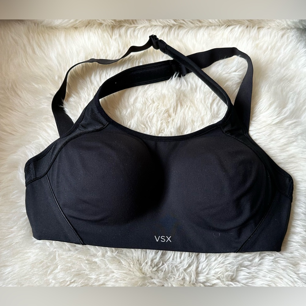 VSX Sport Black Cross Bra 32DD NWOT